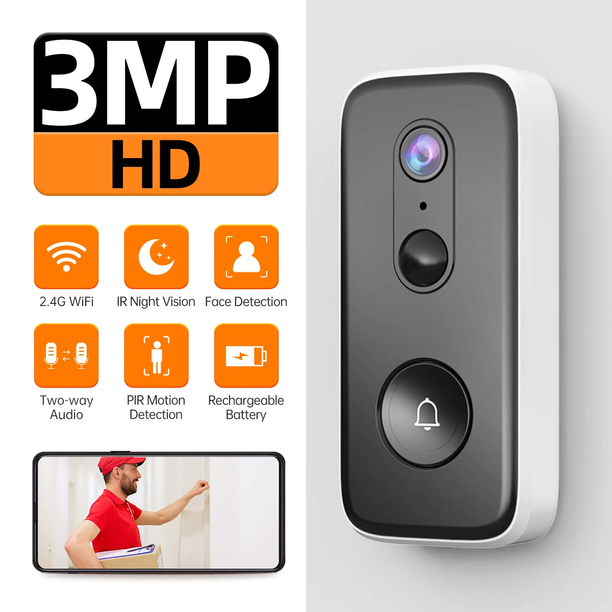 Smart WiFi Video Doorbell