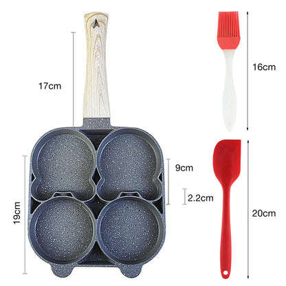 4-Cup Nonstick Omelette & Egg Frying Pan for All Stovetops