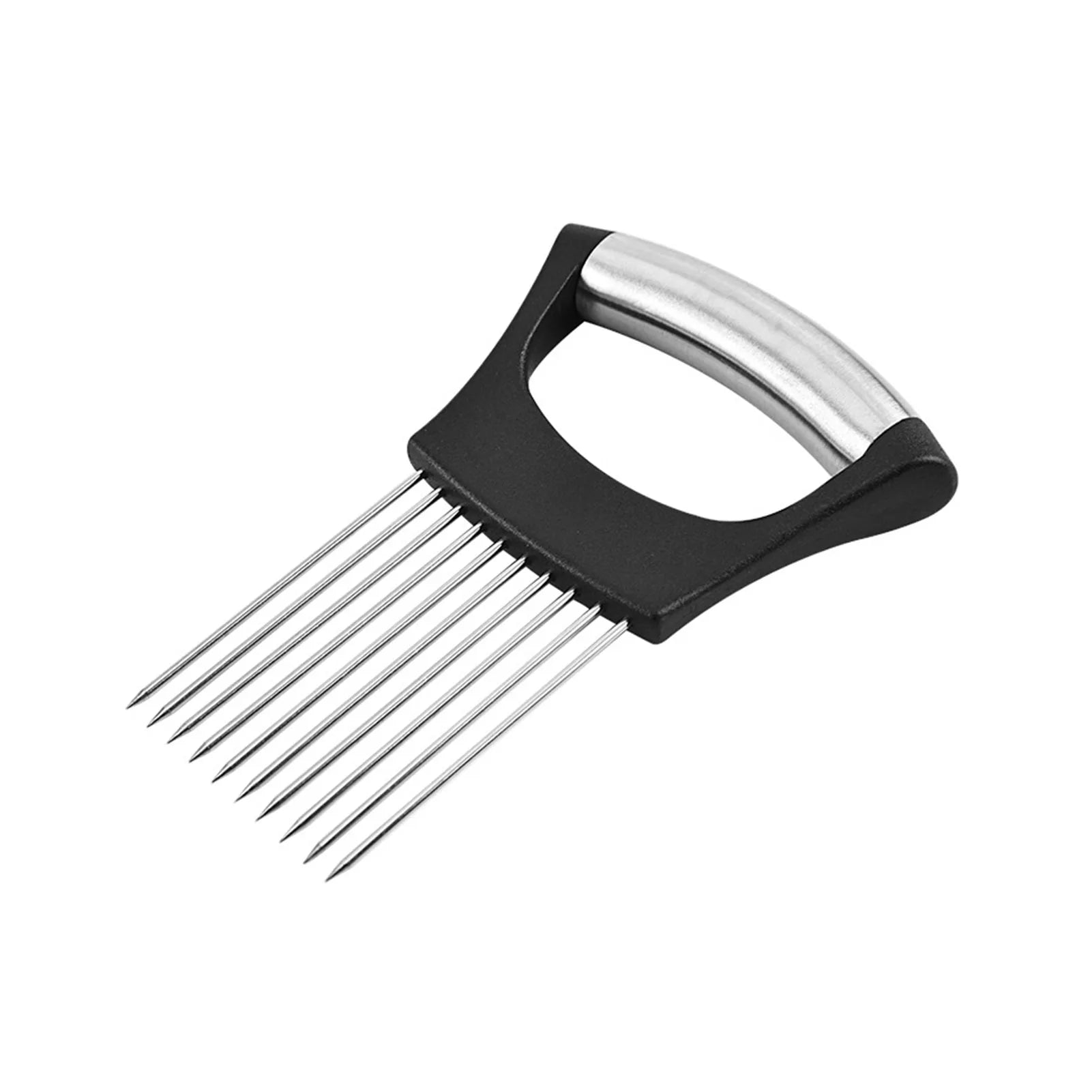 Onion Needle & Fruit Slicer - Safe Cutting Aid Holder