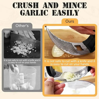 Stainless Steel Garlic Press - Manual Mincer