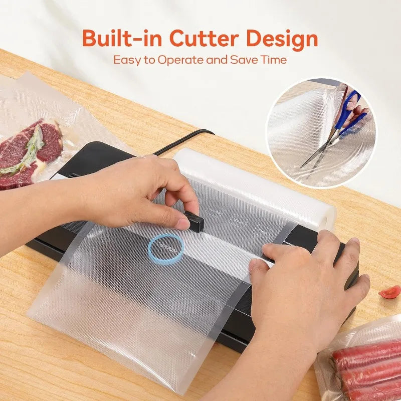 Automatic Vacuum Sealer with Built-In Cutter 