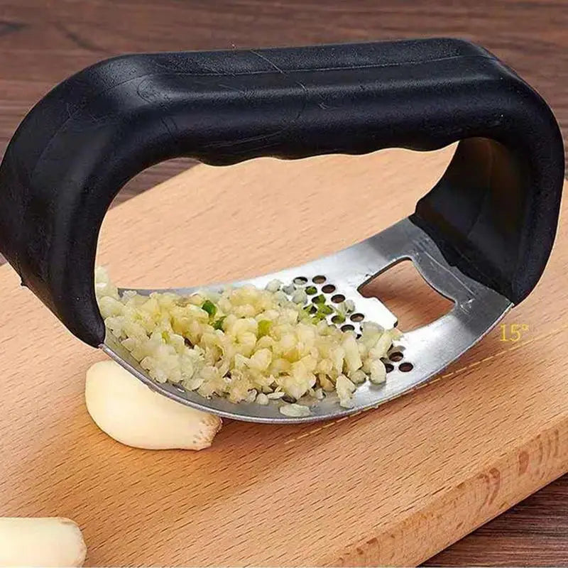 Stainless Steel Garlic Press - Manual Mincer